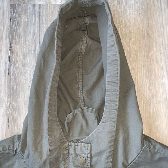 Love Tree Olive Green Military Jacket Drawstring Waist Distressed Size MEDIUM - Picture 6 of 12